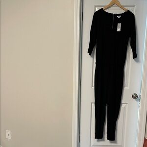 Splendid Black V-Neck Jumpsuit